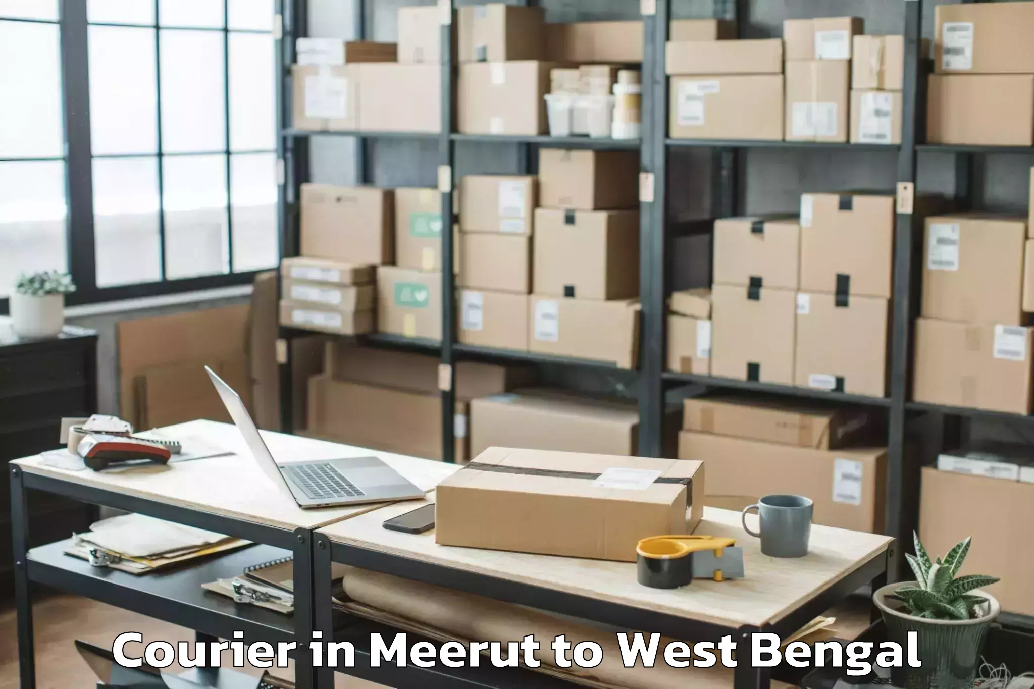 Book Meerut to Habra Courier Online